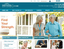 Tablet Screenshot of partnersathome.org